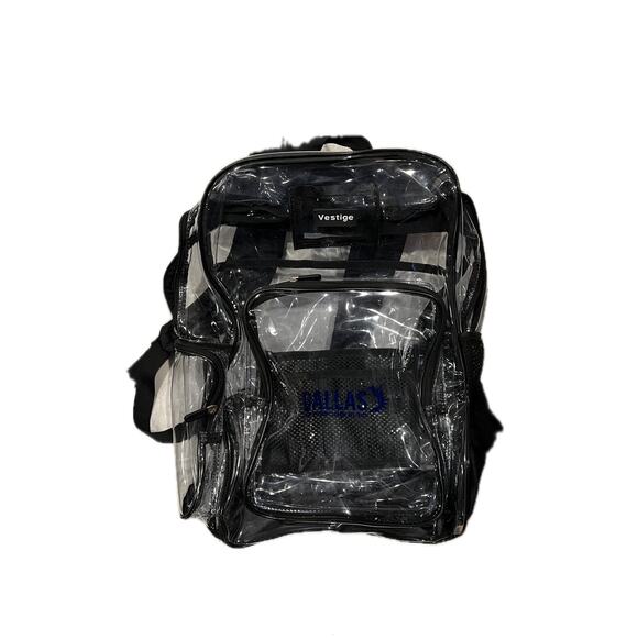 Vestige Dallas Airport Security Clear See-Through Backpack - Picture 1 of 3